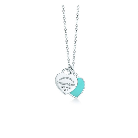 Tiffany & Co. Jewelry - Mini Double Heart Tag Pendant